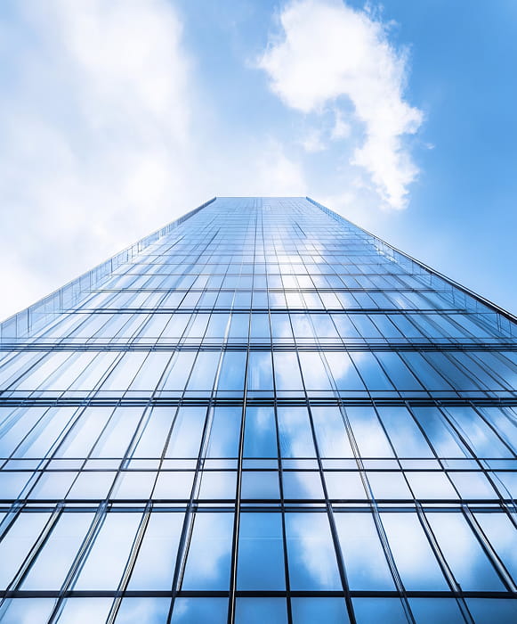 Glass building exterior
